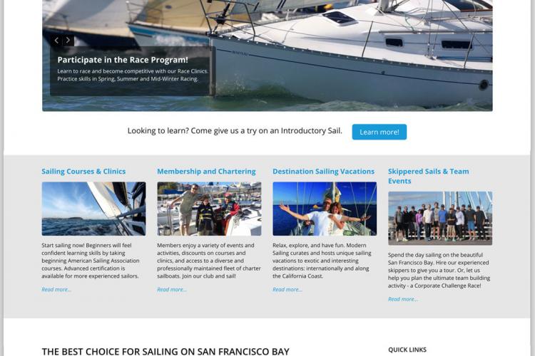Modern Sailing Website